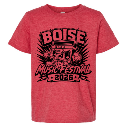 BMF 2026 - YOUTH - Tultex Fine Jersey T-shirt - RED