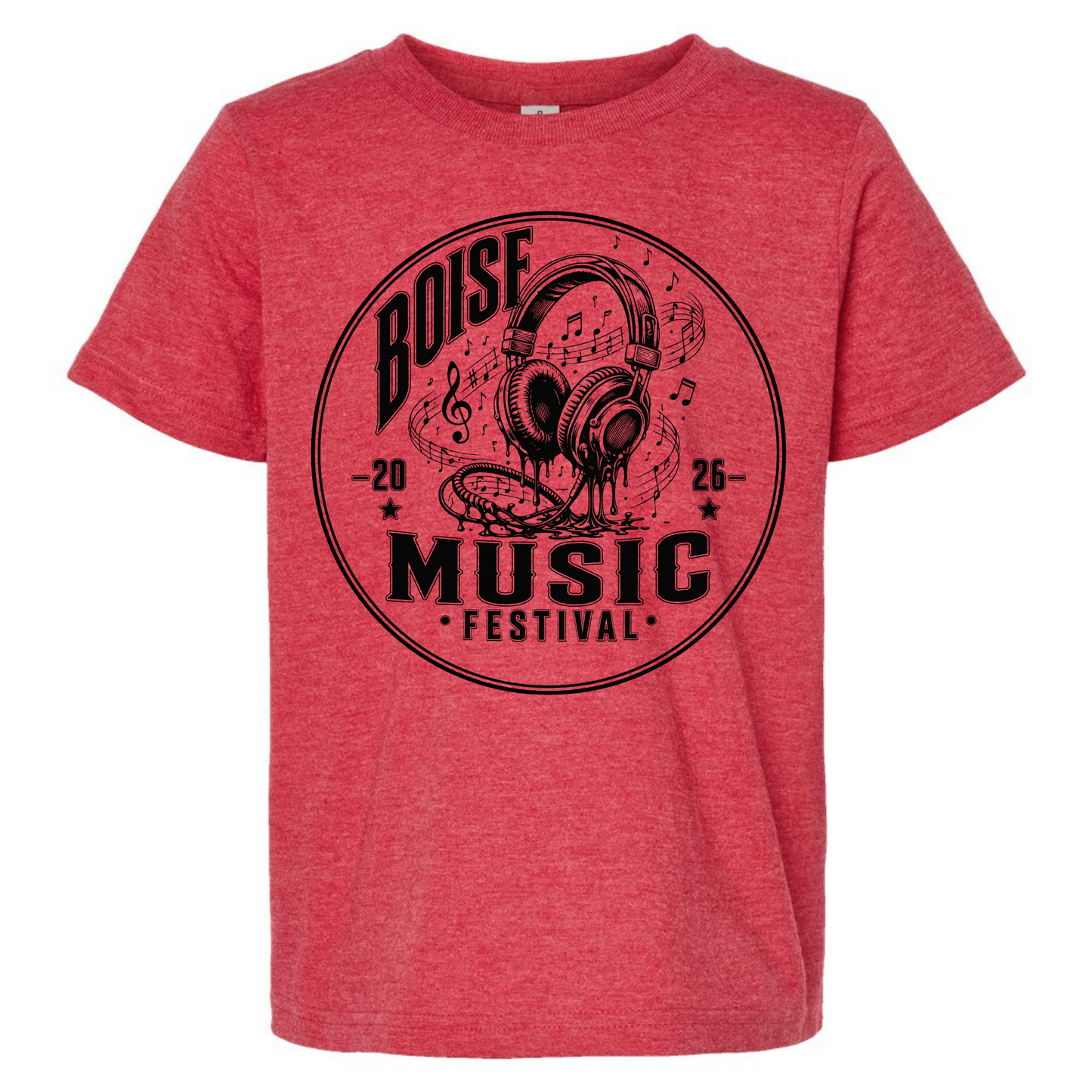 BMF 2026 - YOUTH - Tultex Fine Jersey T-shirt - RED