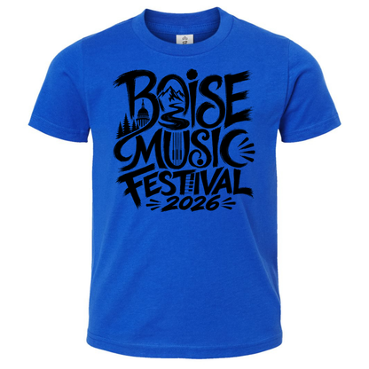 BMF 2026 - YOUTH - Tultex Fine Jersey T-shirt - BLUE