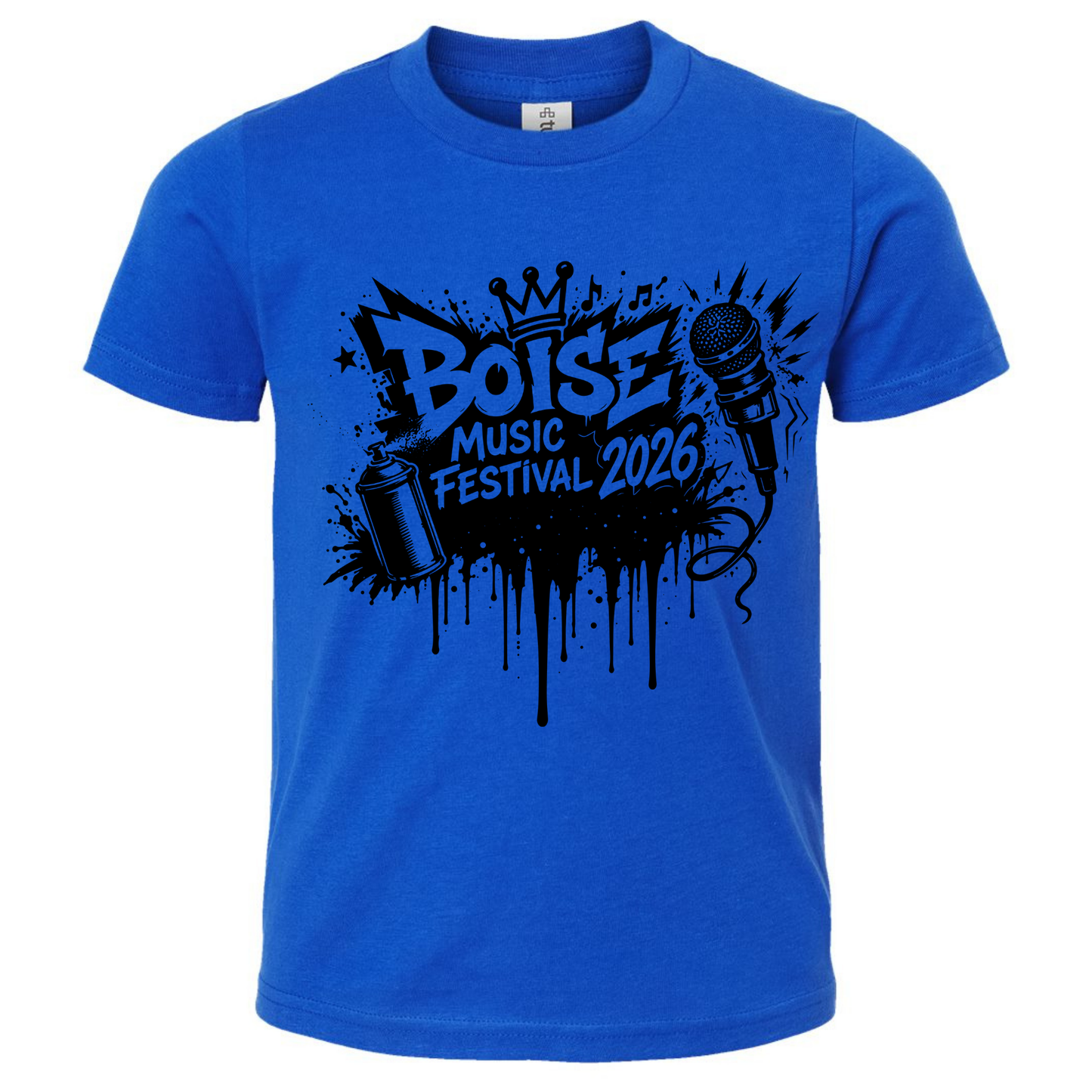BMF 2026 - YOUTH - Tultex Fine Jersey T-shirt - BLUE