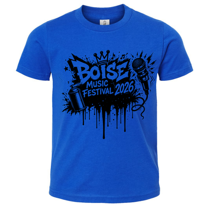 BMF 2026 - YOUTH - Tultex Fine Jersey T-shirt - BLUE