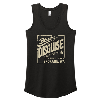 BID 2026 - District® Women’s Perfect Tri® Racerback Tank - BLACK