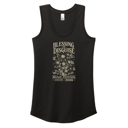 BID 2026 - District® Women’s Perfect Tri® Racerback Tank - BLACK