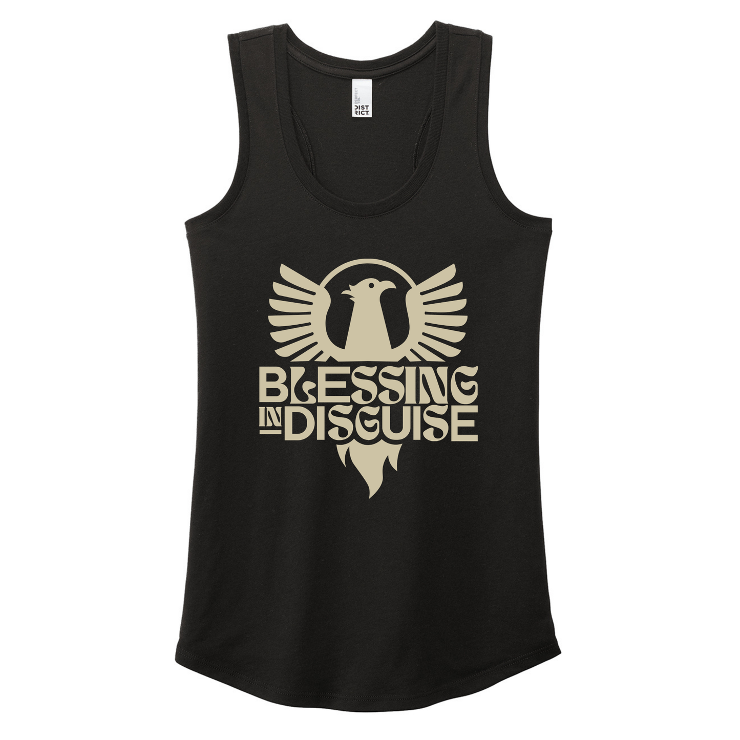 BID 2026 - District® Women’s Perfect Tri® Racerback Tank - BLACK