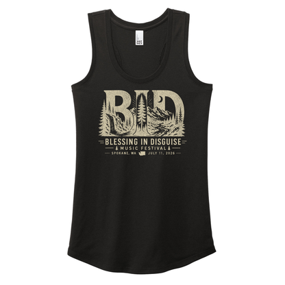 BID 2026 - District® Women’s Perfect Tri® Racerback Tank - BLACK