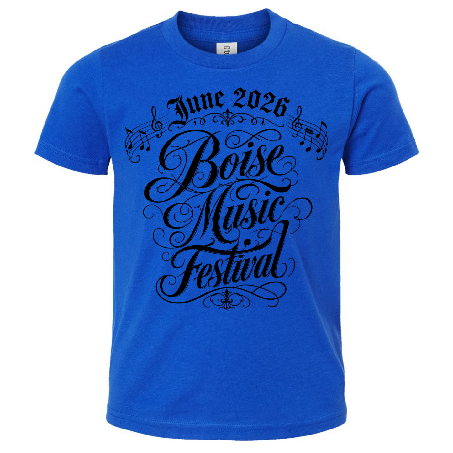 BMF 2026 - YOUTH - Tultex Fine Jersey T-shirt - BLUE