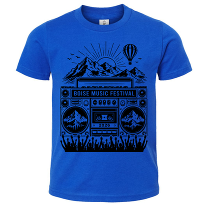 BMF 2026 - YOUTH - Tultex Fine Jersey T-shirt - BLUE
