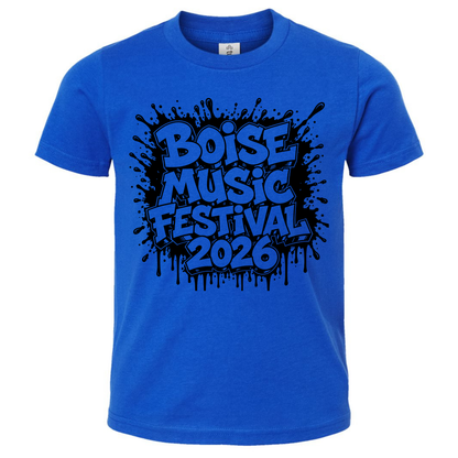 BMF 2026 - YOUTH - Tultex Fine Jersey T-shirt - BLUE
