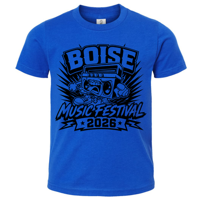 BMF 2026 - YOUTH - Tultex Fine Jersey T-shirt - BLUE