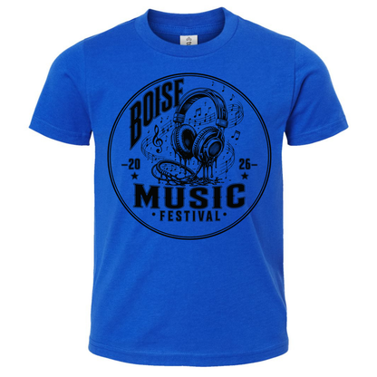 BMF 2026 - YOUTH - Tultex Fine Jersey T-shirt - BLUE