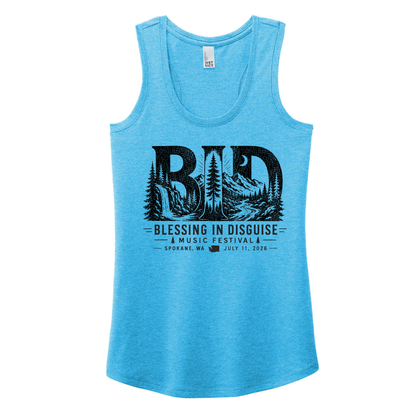 BID 2026 - District® Women’s Perfect Tri® Racerback Tank - TURQUOISE FROST