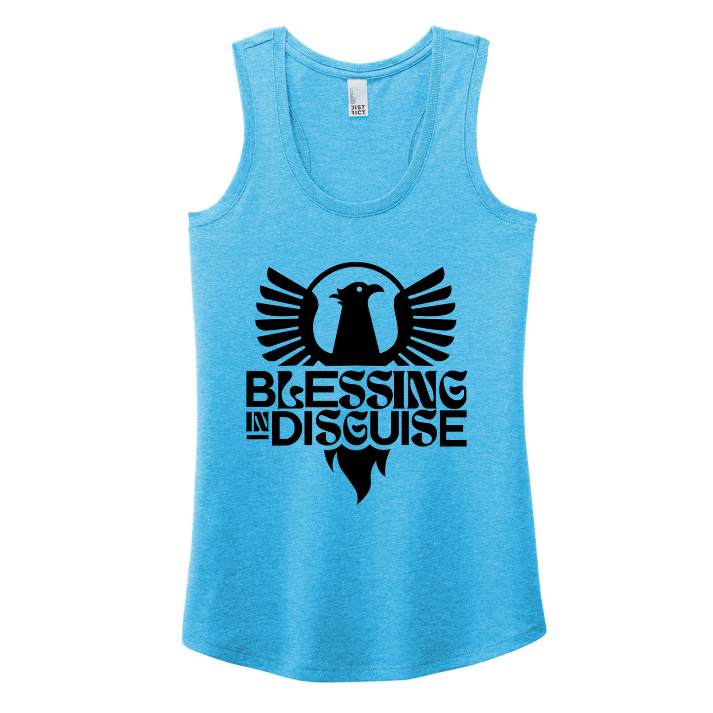 BID 2026 - District® Women’s Perfect Tri® Racerback Tank - TURQUOISE FROST
