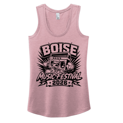 BMF 2026 - District® Women’s Perfect Tri® Racerback Tank - HEATHERED LAVENDER