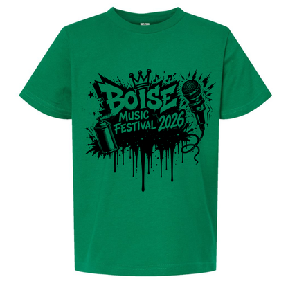 BMF 2026 - YOUTH - Tultex Fine Jersey T-shirt - GREEN