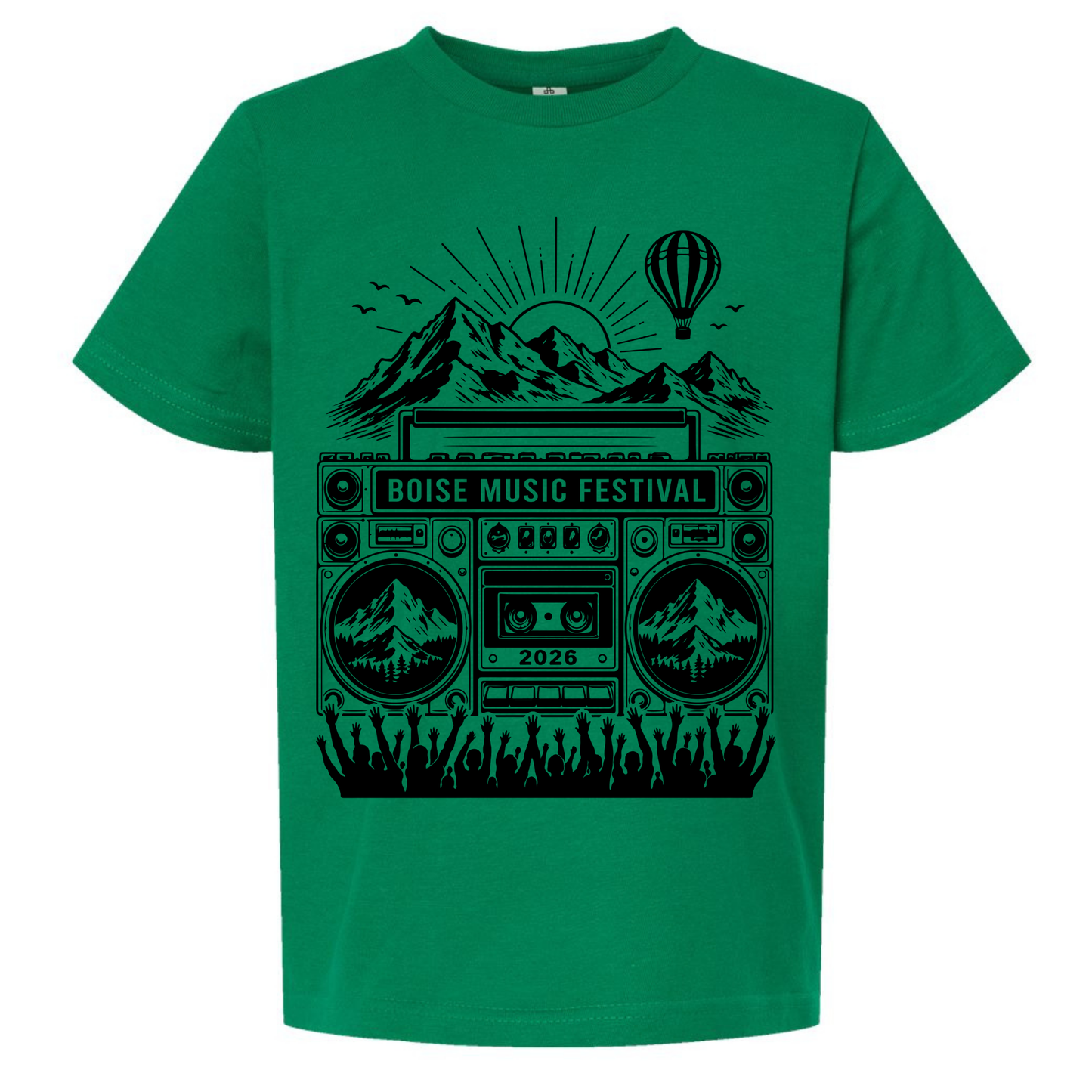 BMF 2026 - YOUTH - Tultex Fine Jersey T-shirt - GREEN