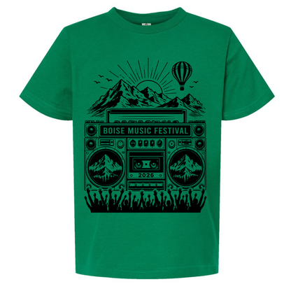 BMF 2026 - YOUTH - Tultex Fine Jersey T-shirt - GREEN