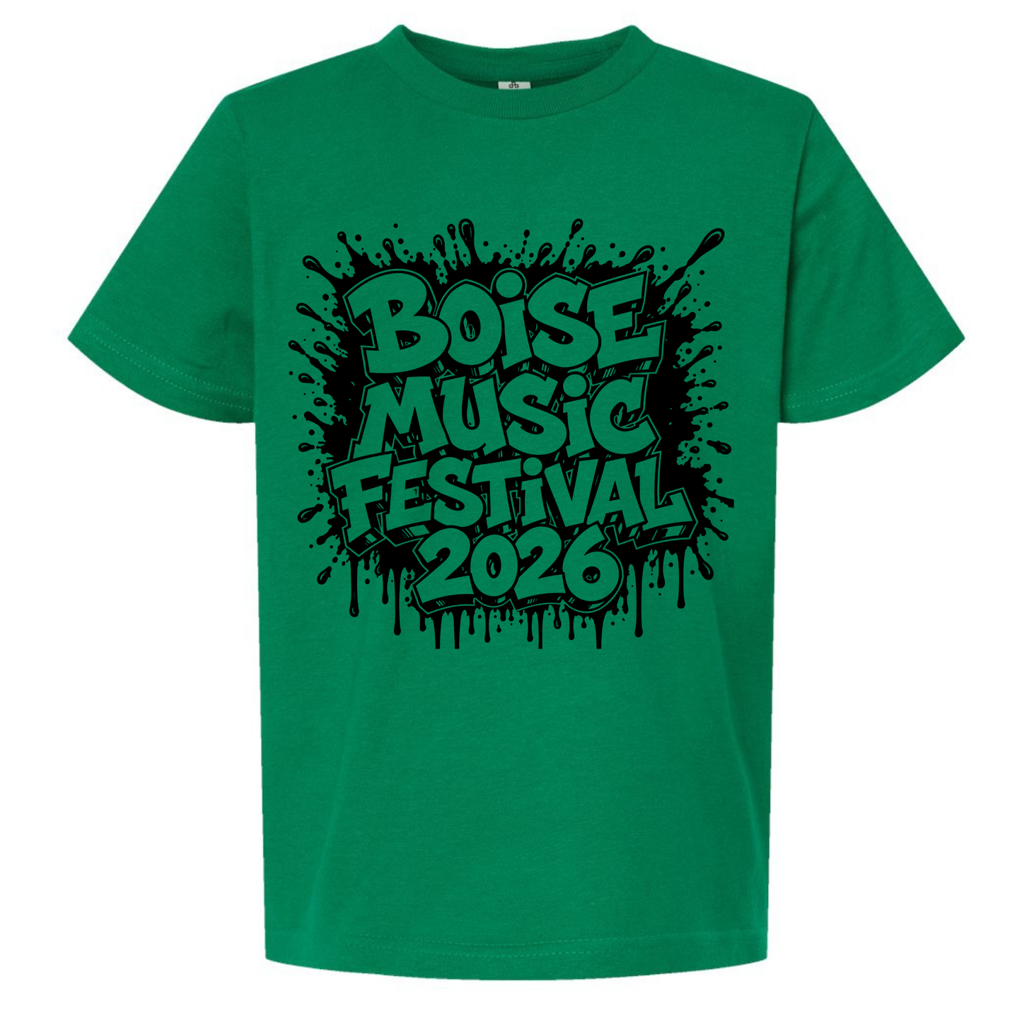BMF 2026 - YOUTH - Tultex Fine Jersey T-shirt - GREEN