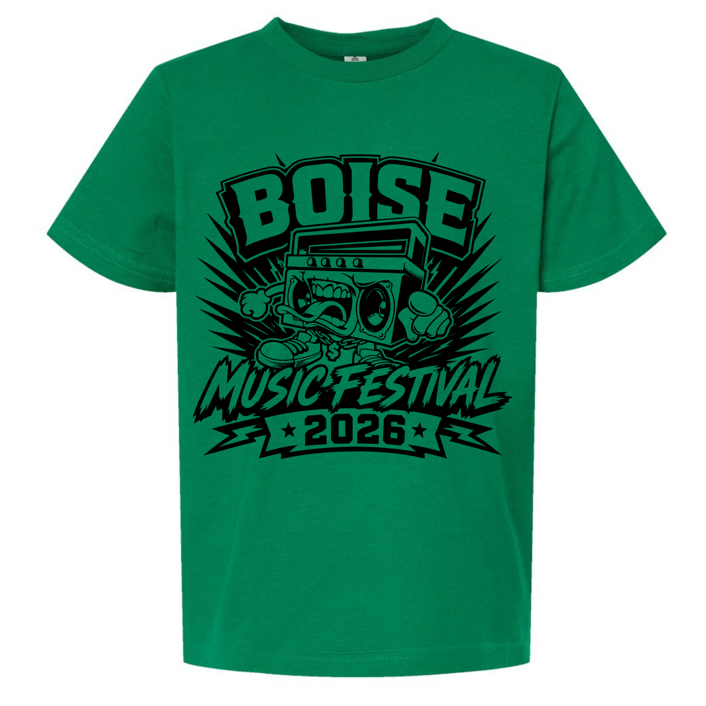 BMF 2026 - YOUTH - Tultex Fine Jersey T-shirt - GREEN