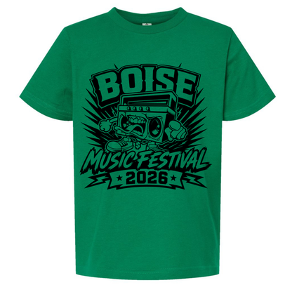 BMF 2026 - YOUTH - Tultex Fine Jersey T-shirt - GREEN