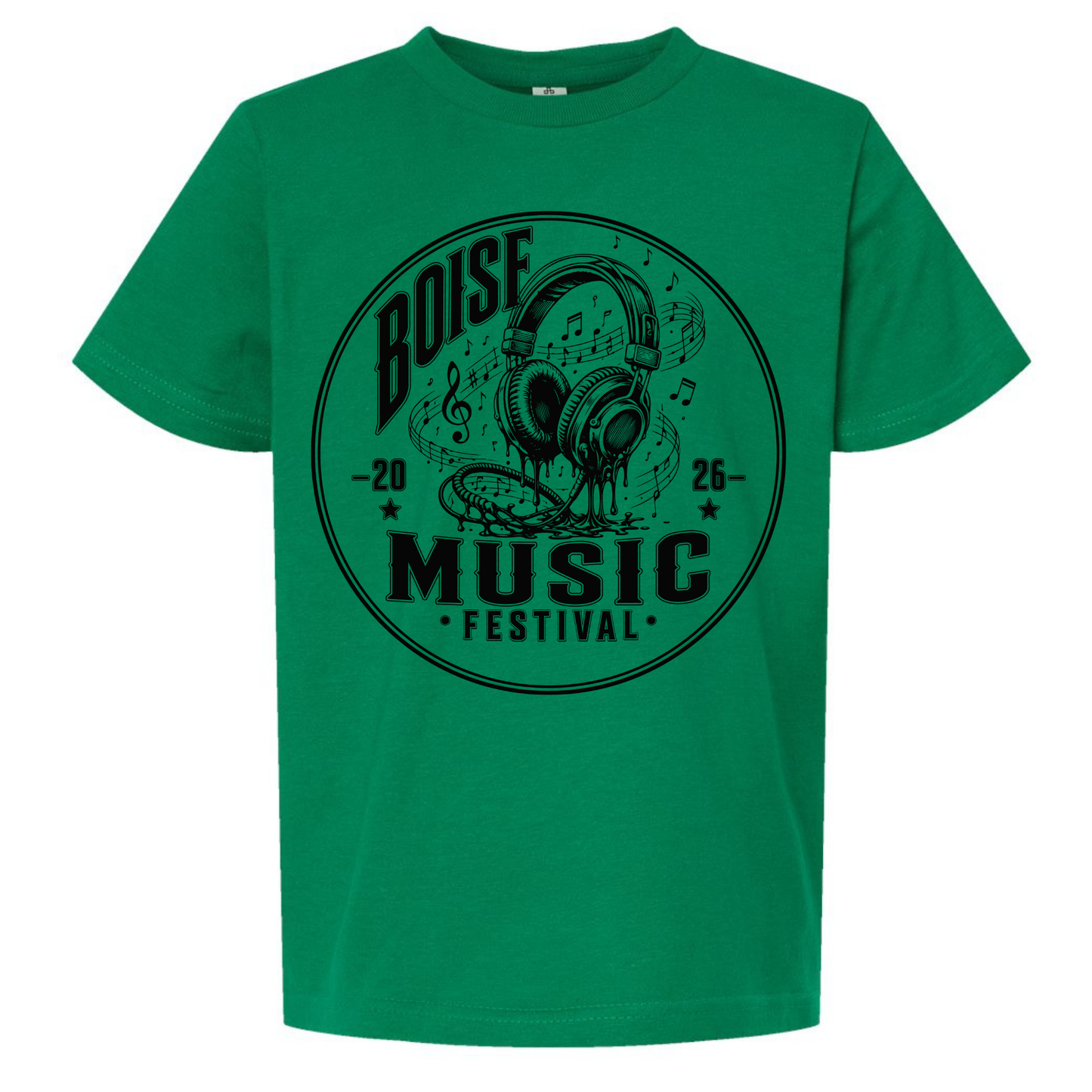 BMF 2026 - YOUTH - Tultex Fine Jersey T-shirt - GREEN