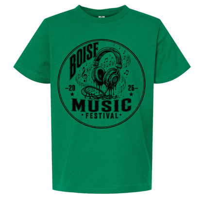 BMF 2026 - YOUTH - Tultex Fine Jersey T-shirt - GREEN