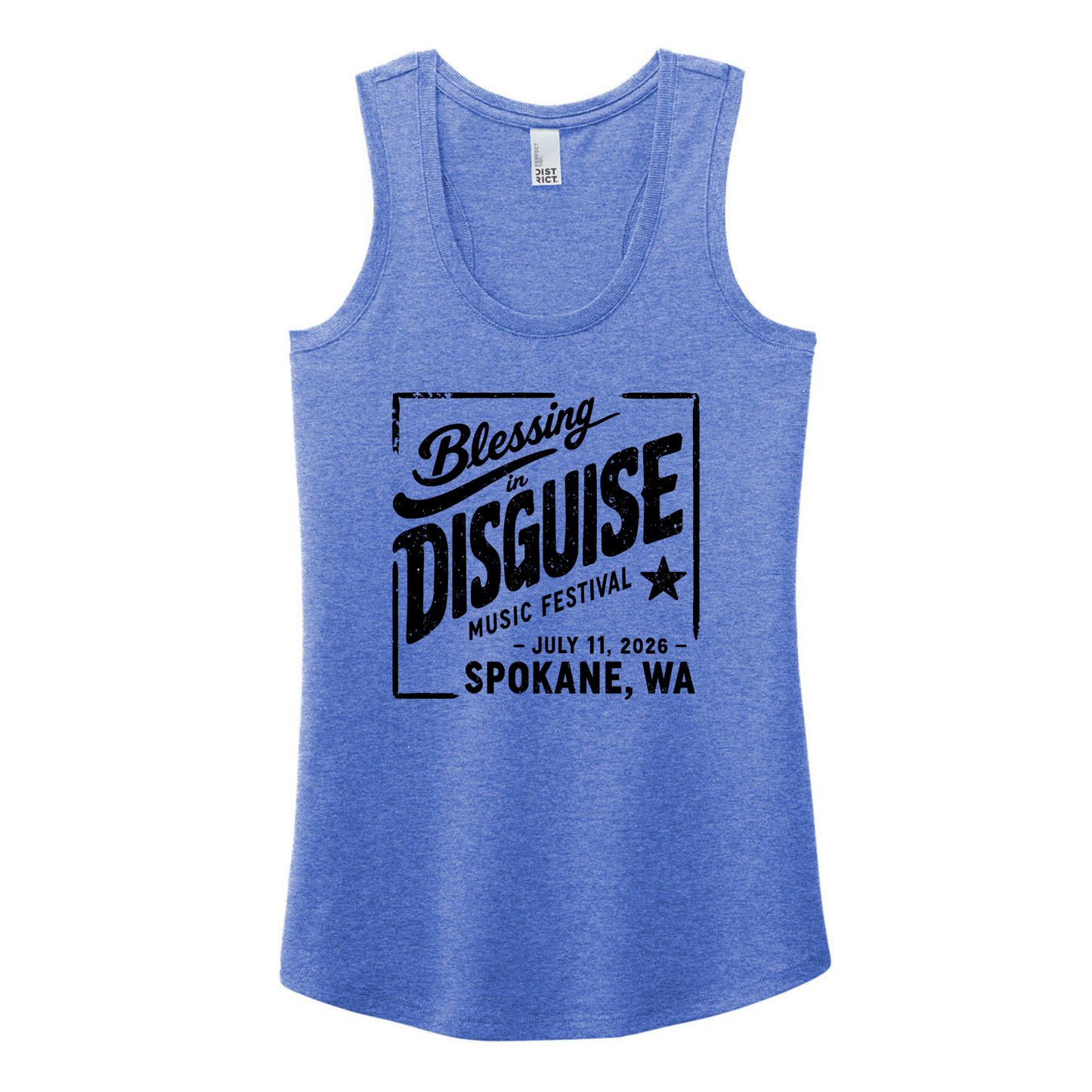 BID 2026 - District® Women’s Perfect Tri® Racerback Tank - ROYAL FROST