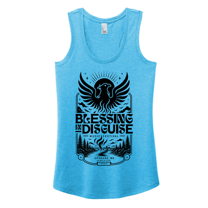 BID 2026 - District® Women’s Perfect Tri® Racerback Tank - TURQUOISE FROST
