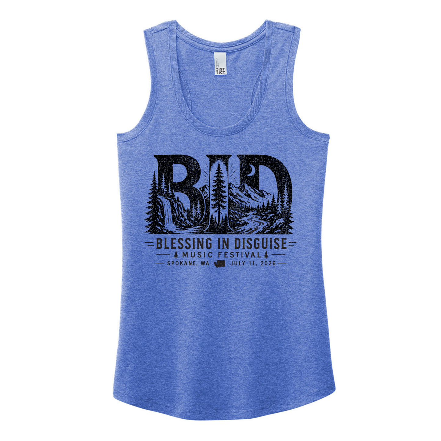BID 2026 - District® Women’s Perfect Tri® Racerback Tank - ROYAL FROST