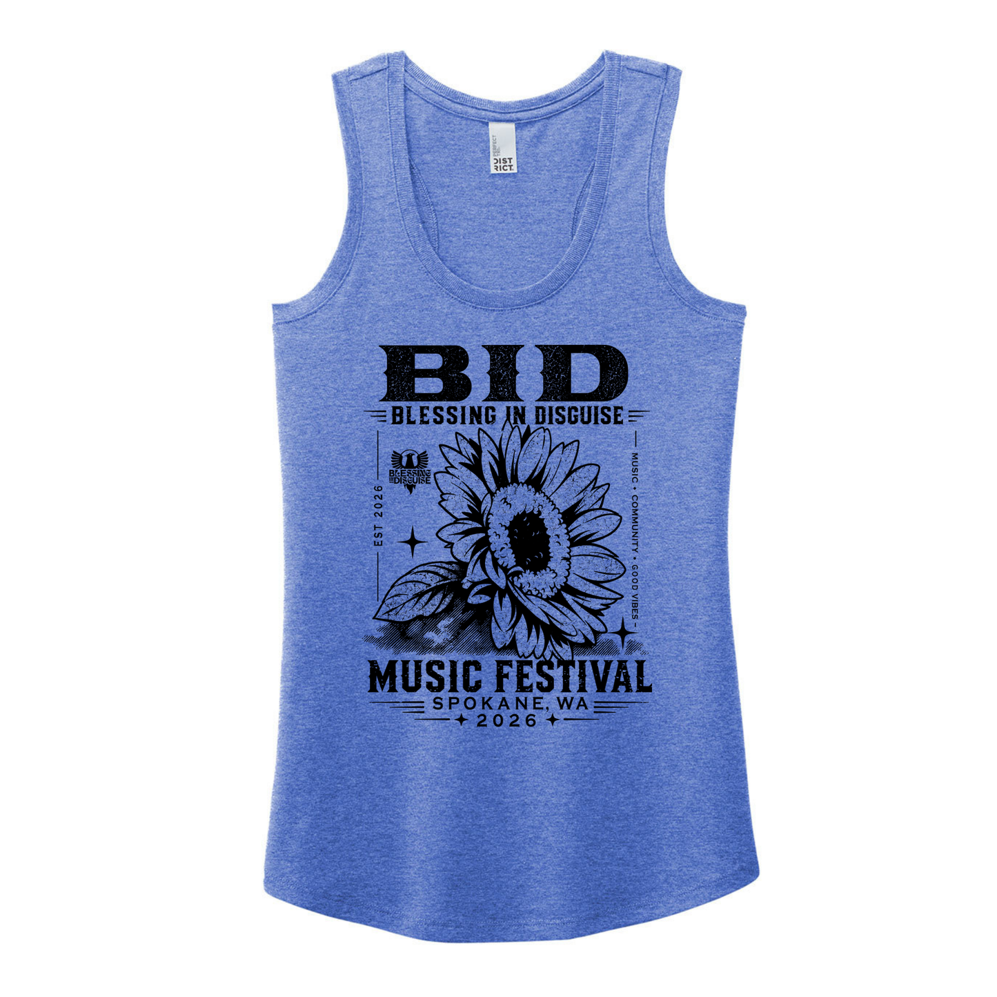 BID 2026 - District® Women’s Perfect Tri® Racerback Tank - ROYAL FROST