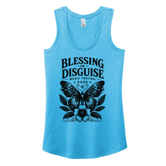 BID 2026 - District® Women’s Perfect Tri® Racerback Tank - TURQUOISE FROST