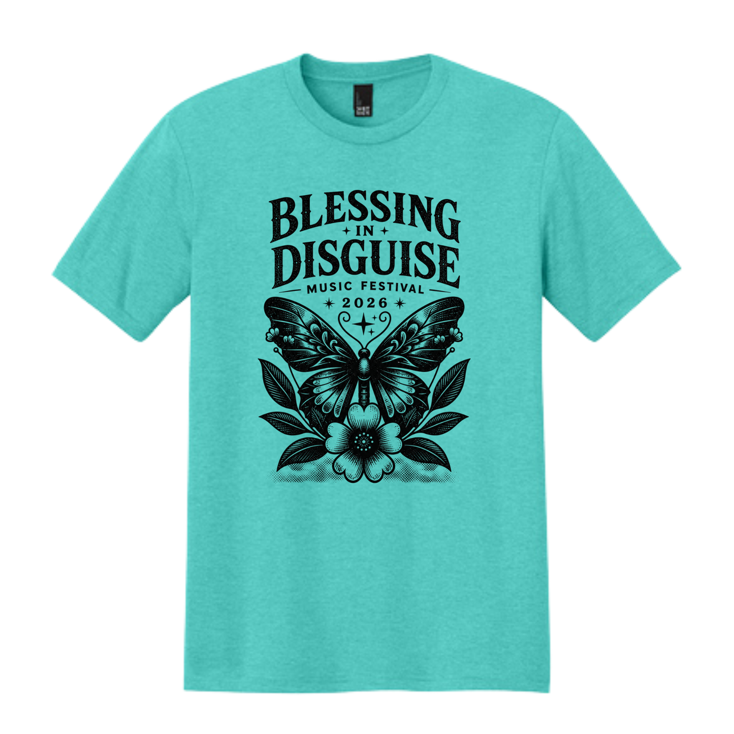 BID 2026 - District® Perfect Tri® Tee - AQUA HEATHER