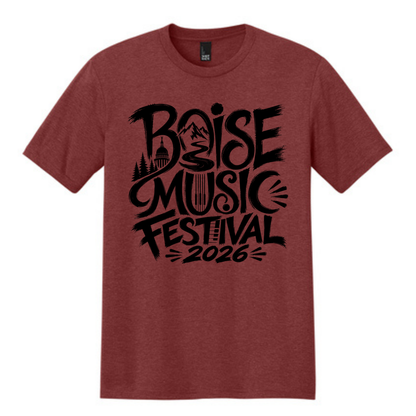 BMF 2026 - District® Perfect Tri® Tee - HEATHERED RUSSET