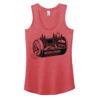 BID 2026 - District® Women’s Perfect Tri® Racerback Tank - RED FROST