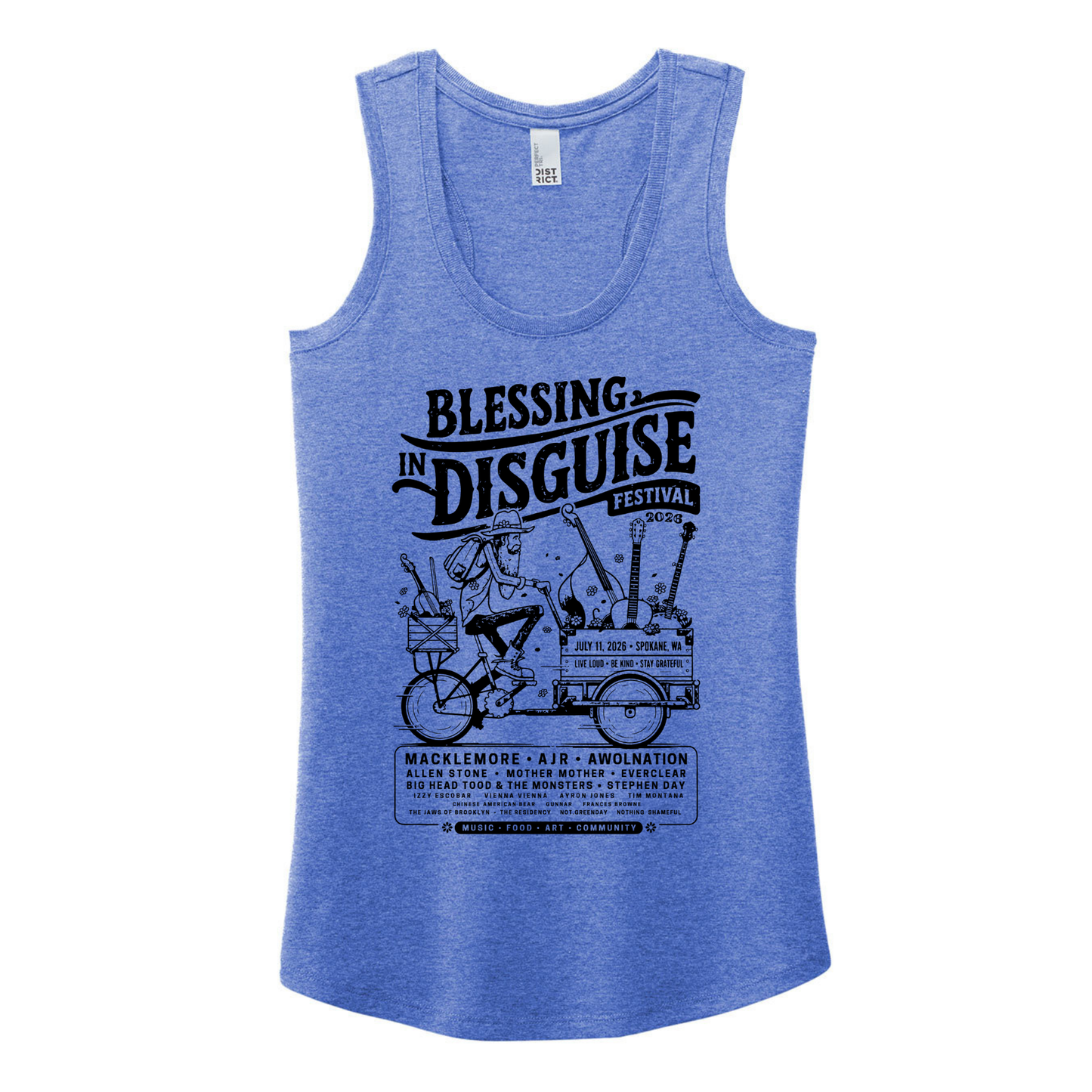 BID 2026 - District® Women’s Perfect Tri® Racerback Tank - ROYAL FROST