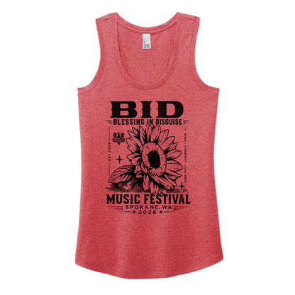 BID 2026 - District® Women’s Perfect Tri® Racerback Tank - RED FROST