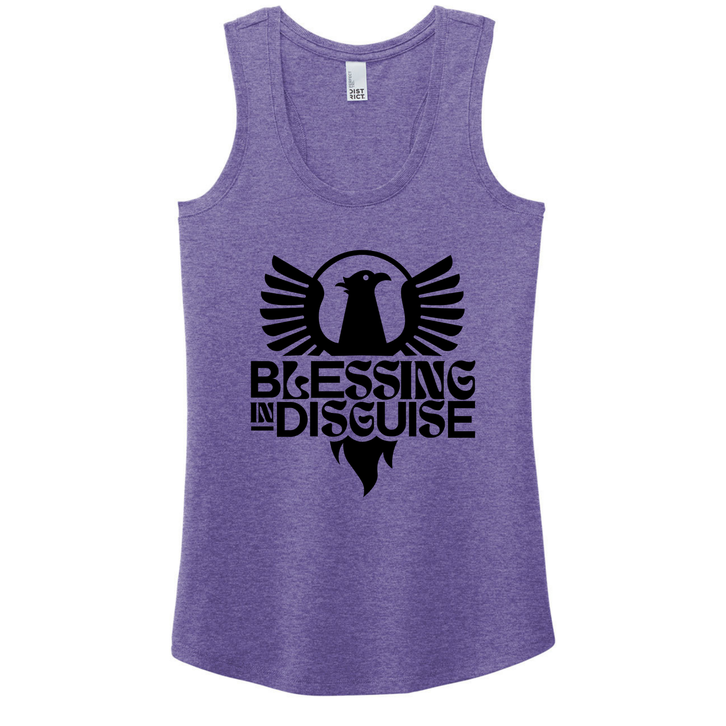 BID 2026 - District® Women’s Perfect Tri® Racerback Tank - PURPLE FROST