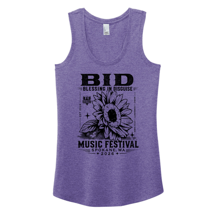 BID 2026 - District® Women’s Perfect Tri® Racerback Tank - PURPLE FROST