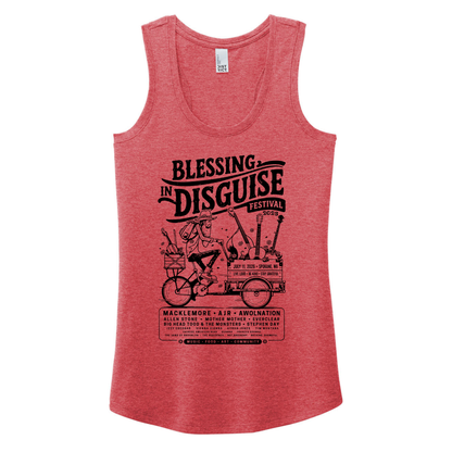 BID 2026 - District® Women’s Perfect Tri® Racerback Tank - RED FROST