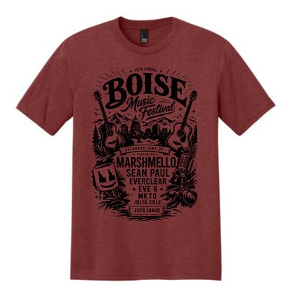 BMF 2026 - District® Perfect Tri® Tee - HEATHERED RUSSET