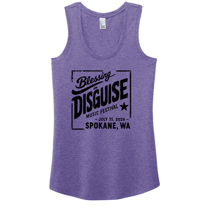 BID 2026 - District® Women’s Perfect Tri® Racerback Tank - PURPLE FROST