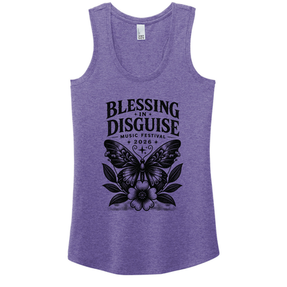 BID 2026 - District® Women’s Perfect Tri® Racerback Tank - PURPLE FROST