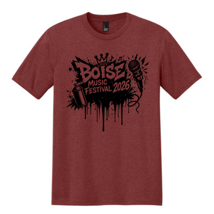 BMF 2026 - District® Perfect Tri® Tee - HEATHERED RUSSET