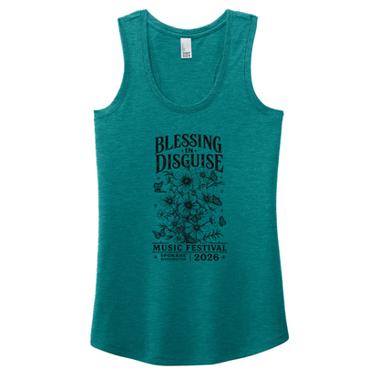 BID 2026 - District® Women’s Perfect Tri® Racerback Tank - HEATHER TEAL
