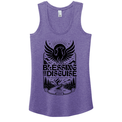 BID 2026 - District® Women’s Perfect Tri® Racerback Tank - PURPLE FROST