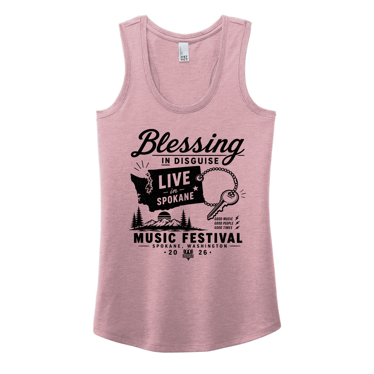 BID 2026 - District® Women’s Perfect Tri® Racerback Tank - HEATHER LAVENDER
