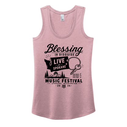 BID 2026 - District® Women’s Perfect Tri® Racerback Tank - HEATHER LAVENDER