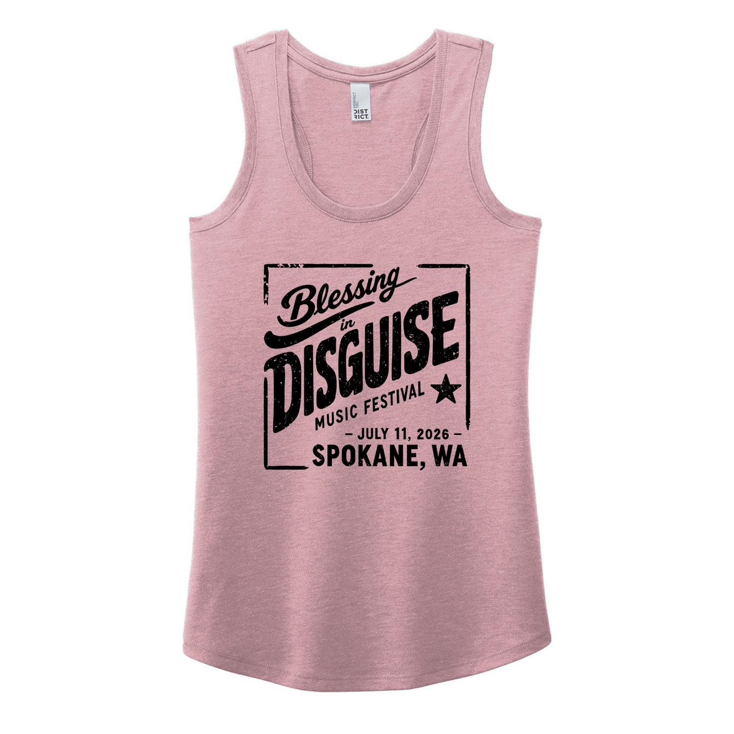 BID 2026 - District® Women’s Perfect Tri® Racerback Tank - HEATHER LAVENDER