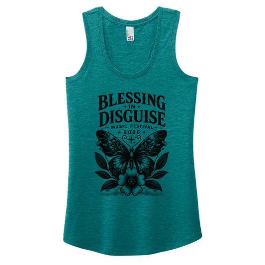 BID 2026 - District® Women’s Perfect Tri® Racerback Tank - HEATHER TEAL