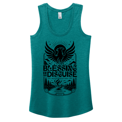 BID 2026 - District® Women’s Perfect Tri® Racerback Tank - HEATHER TEAL