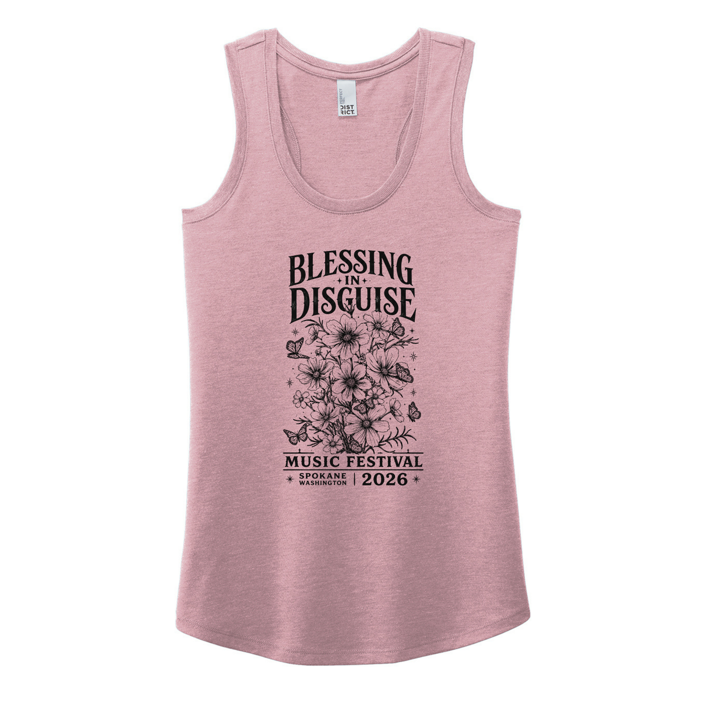 BID 2026 - District® Women’s Perfect Tri® Racerback Tank - HEATHER LAVENDER